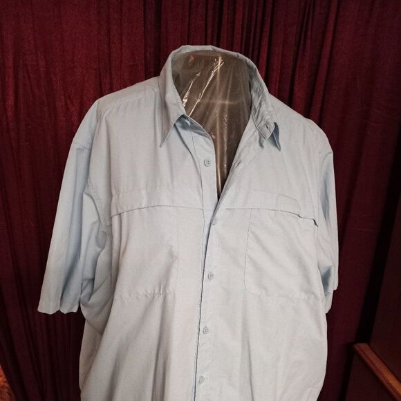 Wrangler 2XL Men's Short Sleeve Button Down Lightweight Office - Picture 1 of 4